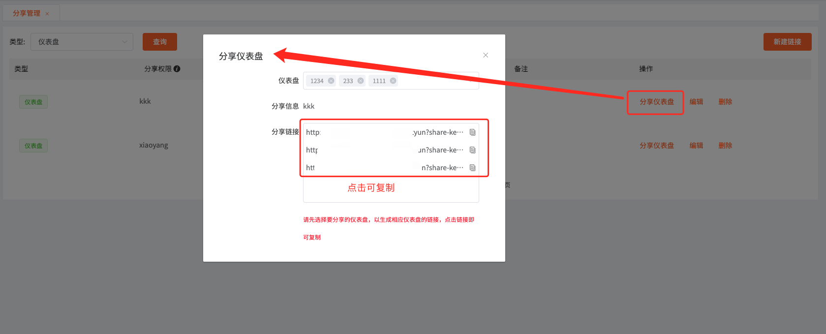 分享管理